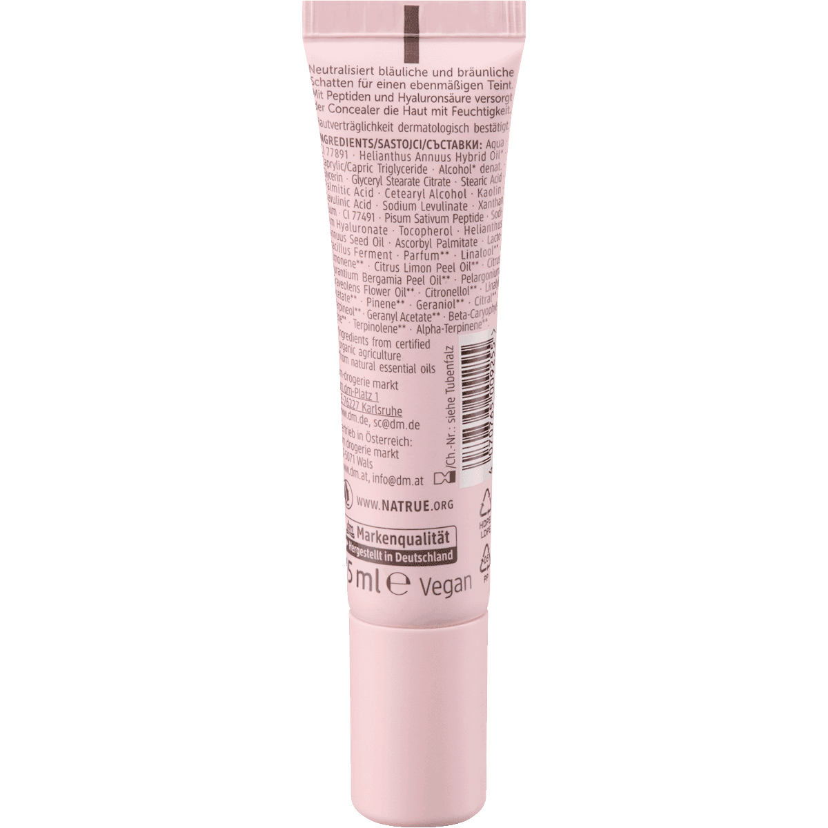 alverde NATURKOSMETIK Concealer CC Color Corrector Heller Hautton, 15 ml — produit allemand authentique au Maroc