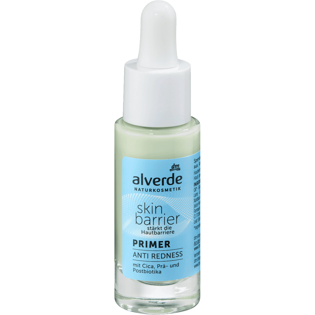 alverde NATURKOSMETIK Primer Skin Barrier Anti Redness, 15 ml — produit allemand authentique au Maroc