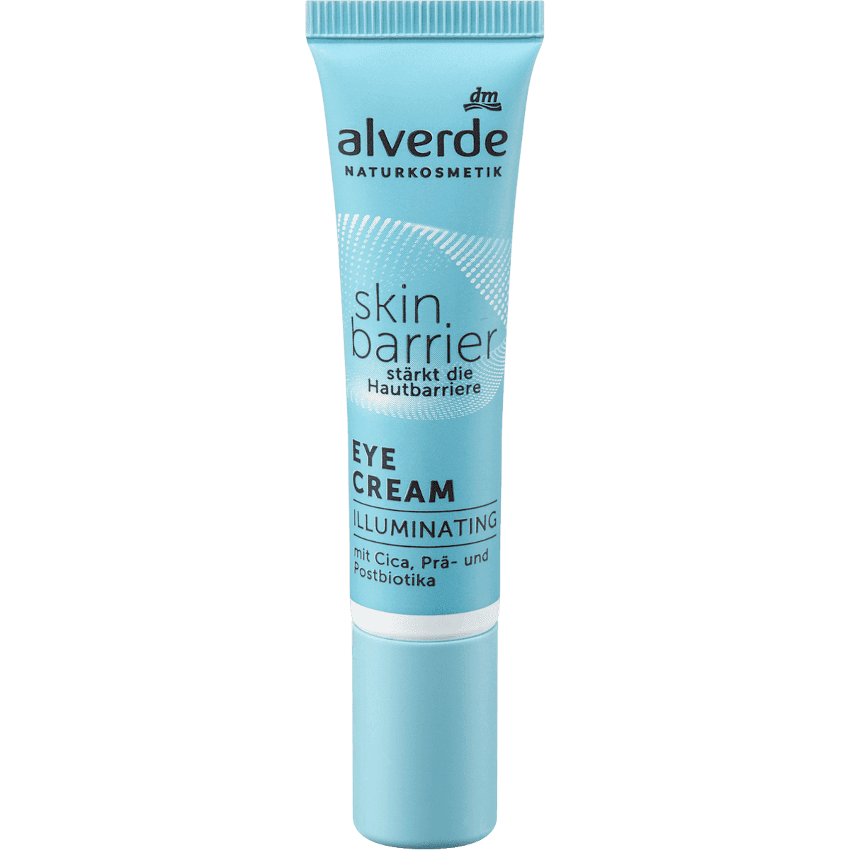 alverde NATURKOSMETIK crème contour des yeux Skin Barrier Illuminating, 15 ml — produit allemand authentique au Maroc