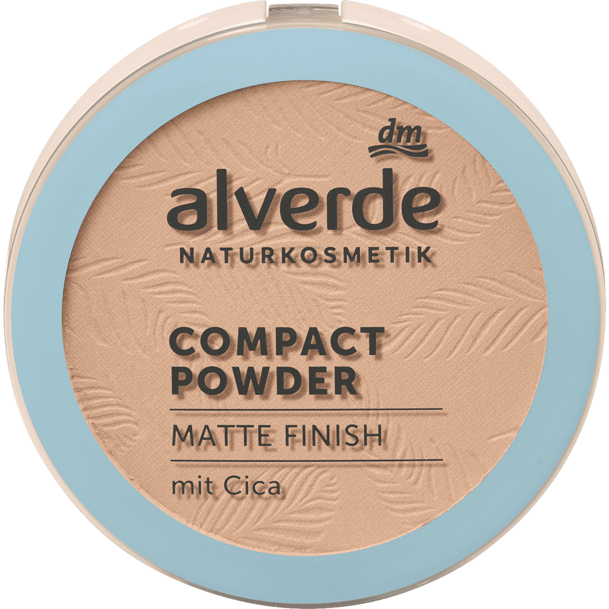alverde NATURKOSMETIK Poudre compacte Matte Finish avec Cica 10 clair, 9 g — produit allemand authentique au Maroc