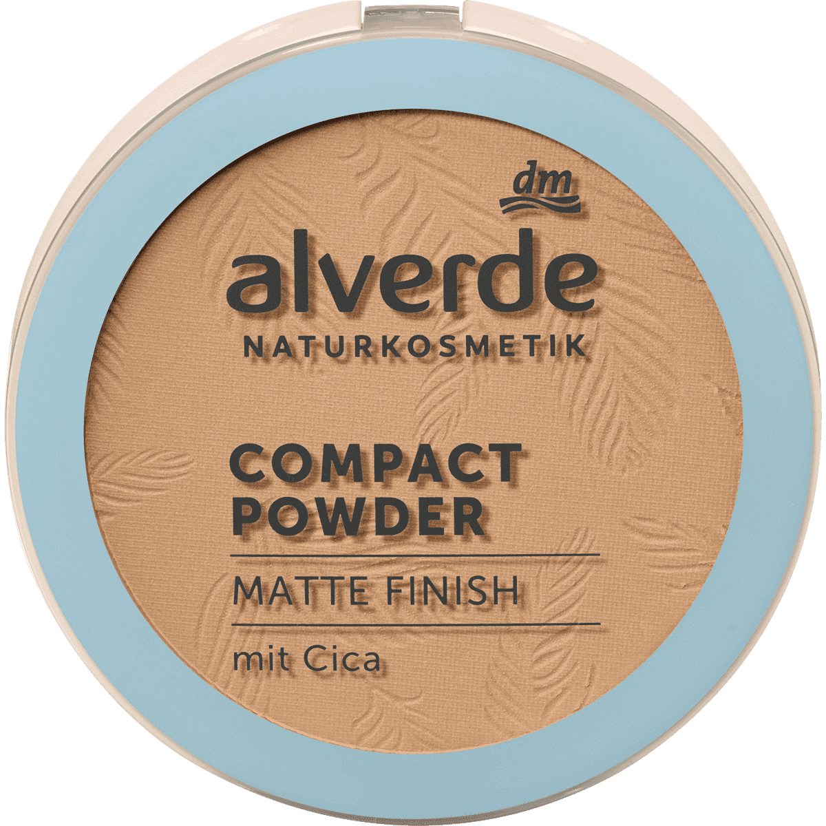 alverde NATURKOSMETIK Poudre compacte Matte Finish avec Cica 20 moyen, 9 g — produit allemand authentique au Maroc