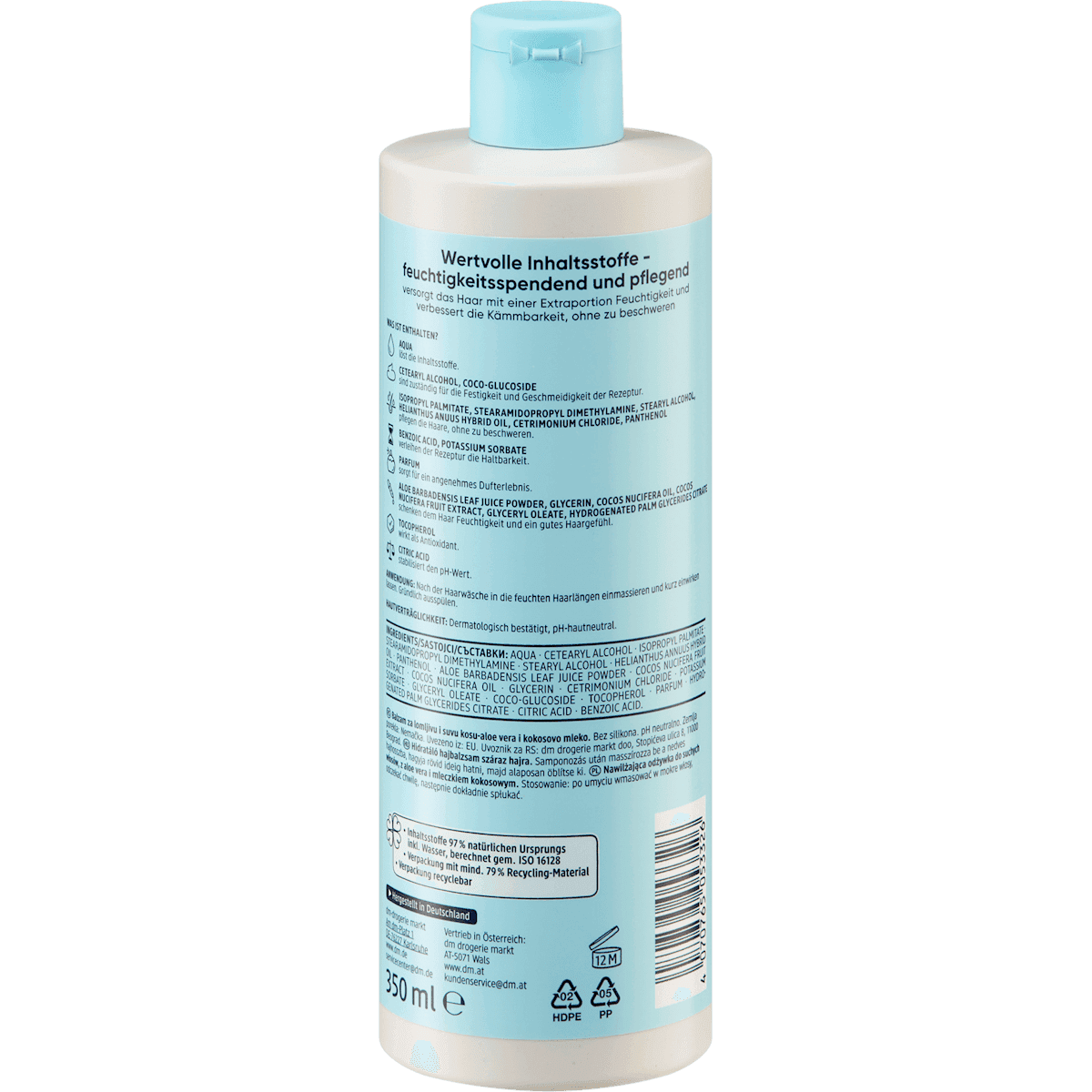 Balea Conditioner moisturising beauty essentials, 350 ml (Balea Conditioner feuchtigkeitsspendend beauty essentials, 350 ml) — authentic German product in Morocco