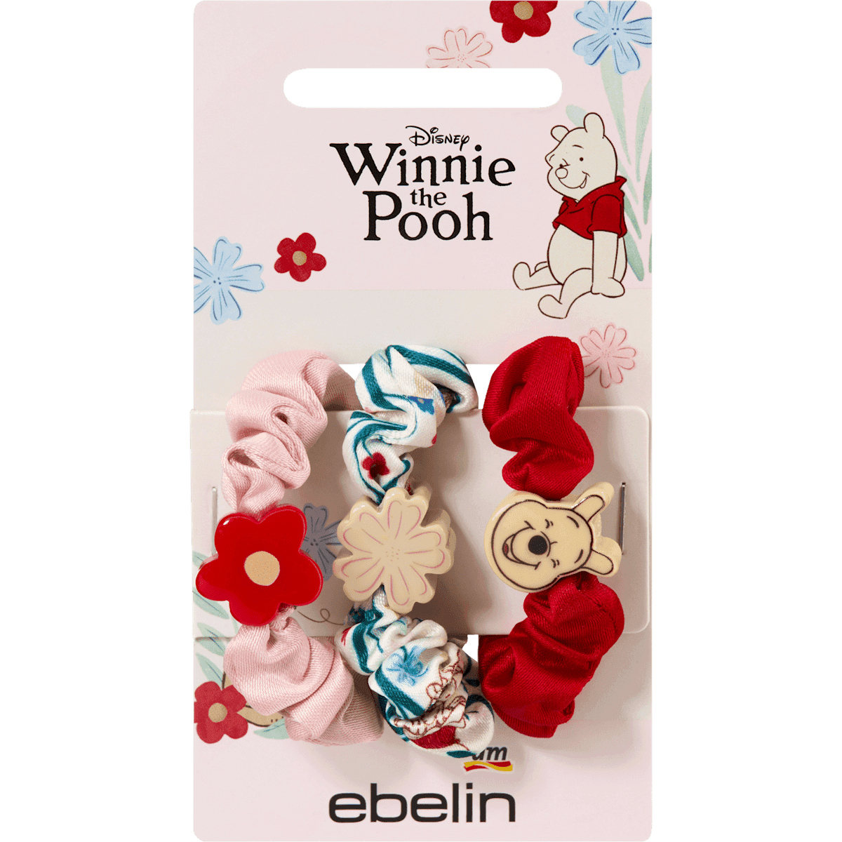 ebelin Chouchous inspirés de Disney's Winnie the Pooh, 3 pièces (ebelin Scrunchies inspiriert von Disney's Winnie the Pooh, 3 St) — produit allemand authentique au Maroc
