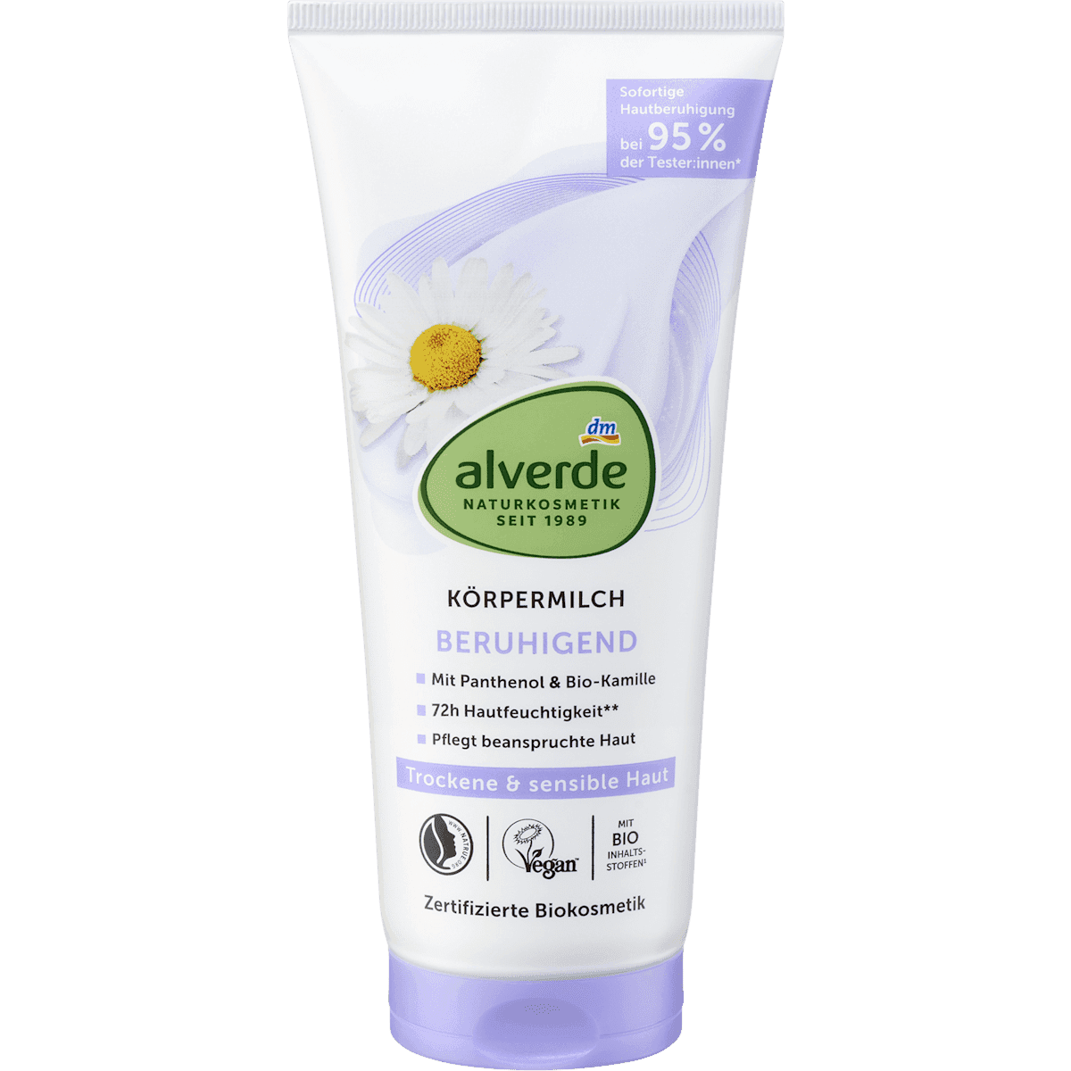 alverde NATURKOSMETIK Lait corporel apaisante, 200 ml — produit allemand authentique au Maroc