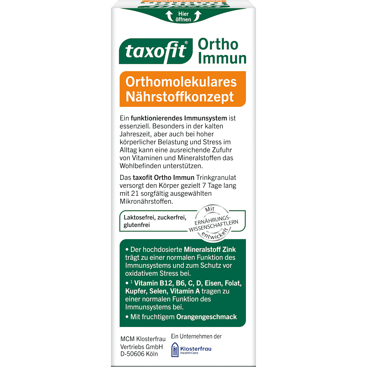 taxofit Ortho Immuno Trinkgranulat sticks 7 pièces, 35 g (taxofit Ortho Immun Trinkgranulat Sticks 7 St, 35 g) — منتج ألماني أصلي في المغرب