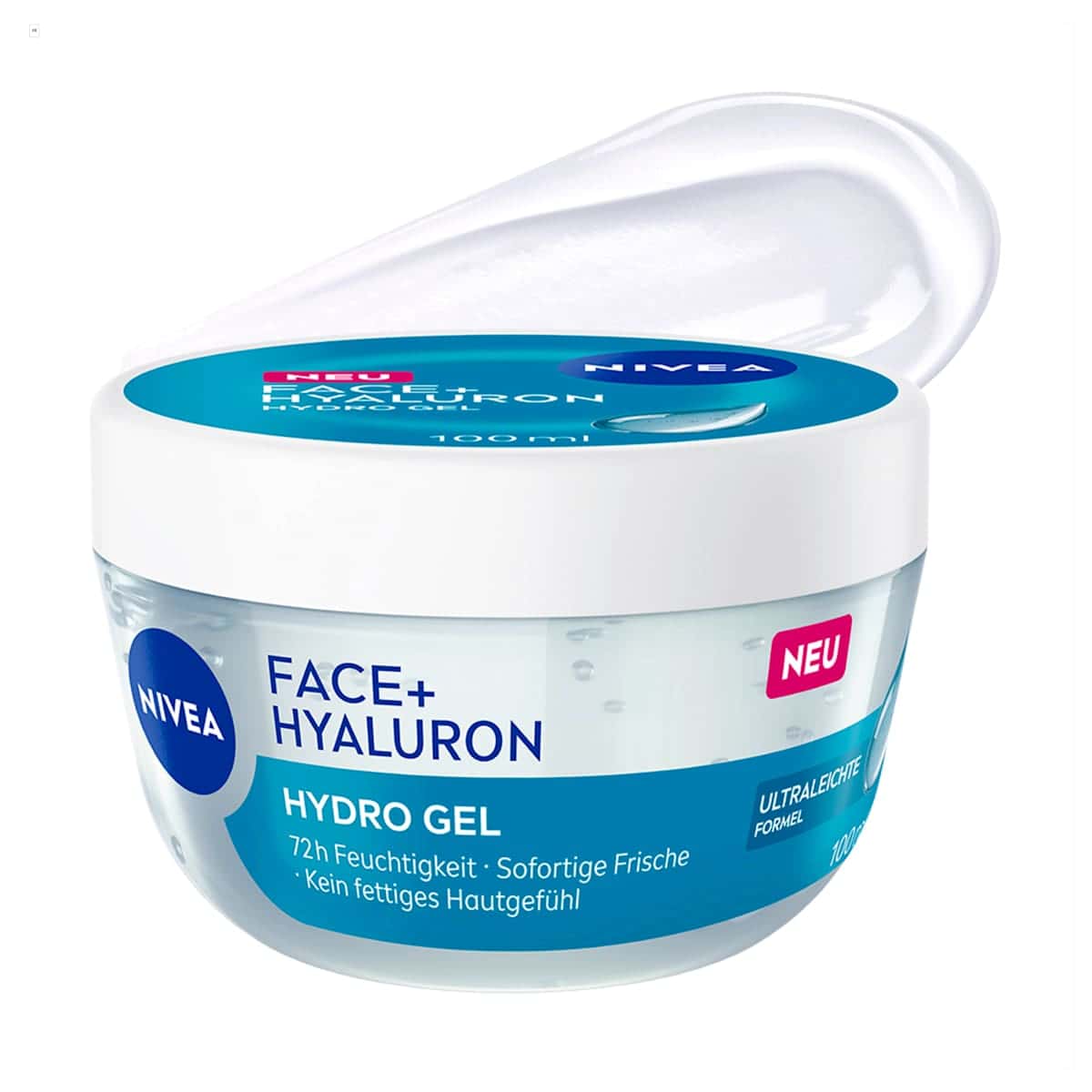 NIVEA crème visage Face+ Acide hyaluronique Hydro Gel, 100 ml (NIVEA Gesichtscreme Face+ Hyaluron Hydro Gel, 100 ml) — produit allemand authentique au Maroc