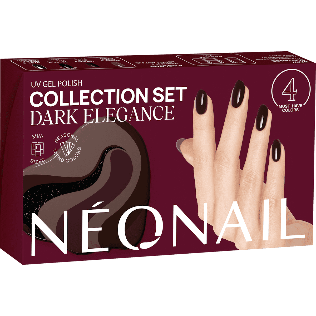 NÉONAIL Dark Elegance Collection Set, 4 pièces, 1 pièce (NÉONAIL Dark Elegance Collection Set ,4tlg, 1 St) — produit allemand authentique au Maroc