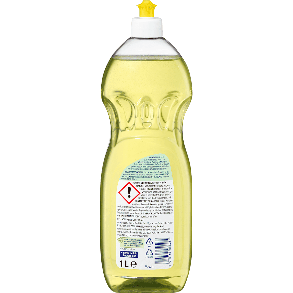 Denkmit Liquid dishes Zitronenfrische, 1 l (Denkmit Spülmittel Zitronenfrische, 1 l) — authentic German product in Morocco
