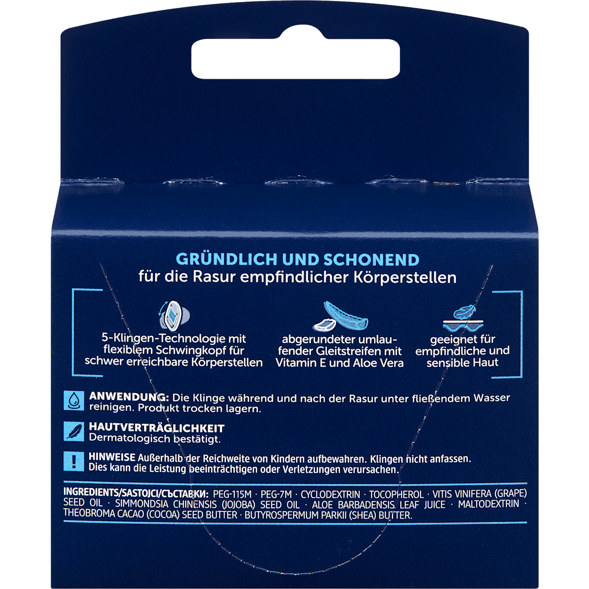 Balea MEN Rasierklingen, precision5 Body, 8 pcs (Balea MEN Rasierklingen, precision5 Body, 8 St) — authentic German product in Morocco