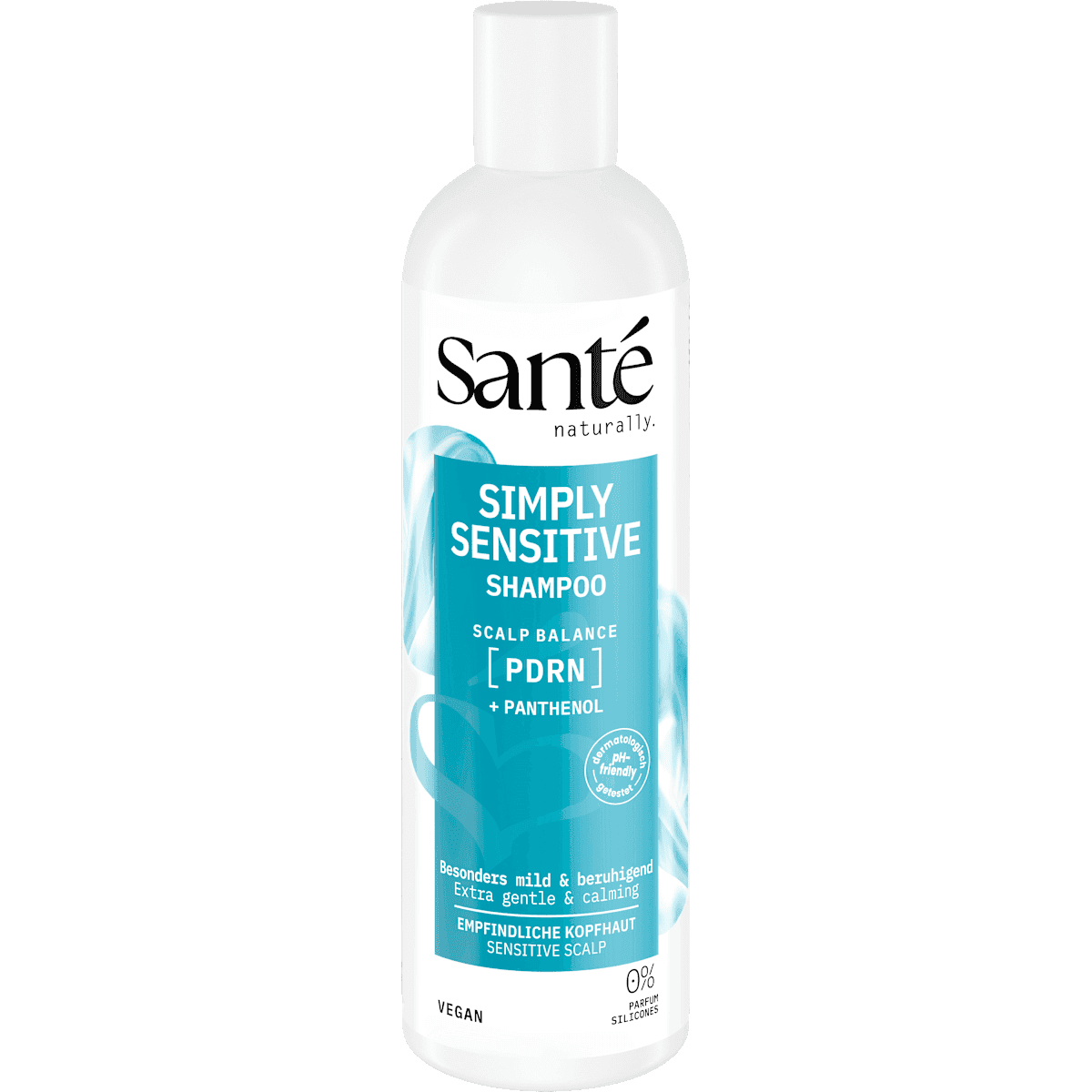 Santé naturally. Shampooing Simply Sensitive, 250 ml (Santé naturally. Shampoo Simply Sensitive, 250 ml) — produit allemand authentique au Maroc