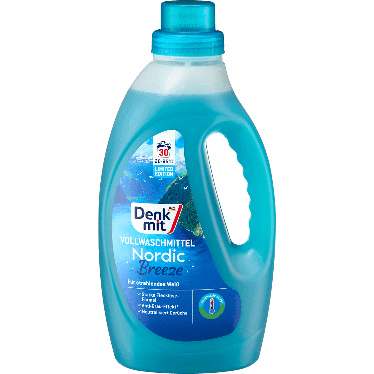 Denkmit Lessive universelle liquide Nordic Breeze, 30 lavages — produit allemand authentique au Maroc