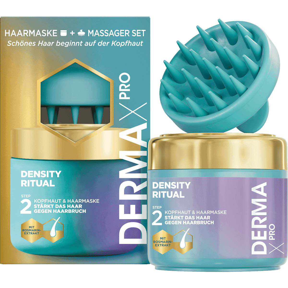 head&shoulders cuir chevelu & Masque cheveux Derma x Pro Density Ritual + Massager Set, 300 ml (head&shoulders Kopfhaut & Haarmaske Derma x Pro Density Ritual + Massager Set, 300 ml) — منتج ألماني أصلي في المغرب