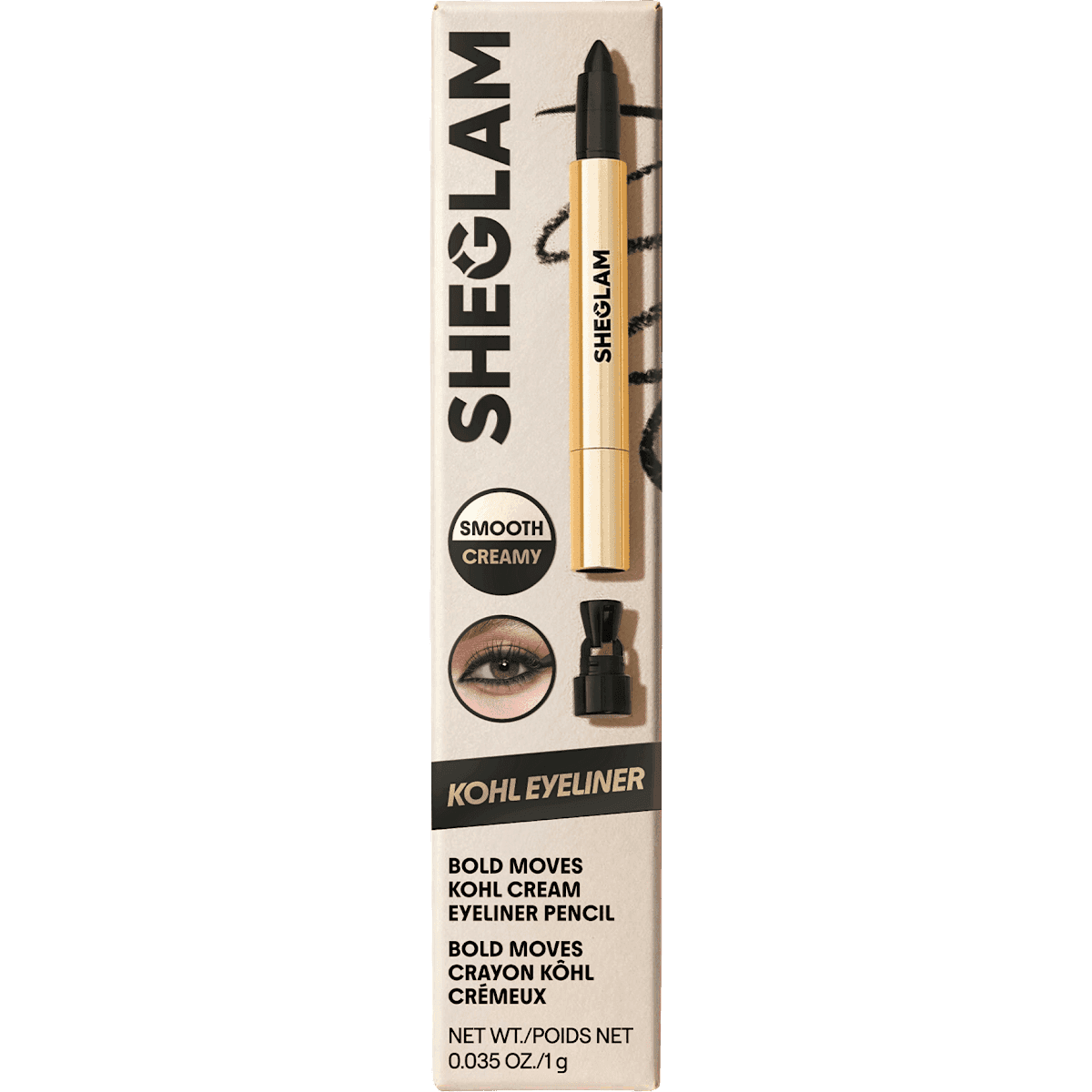 SHEGLAM Eyeliner Bold Moves Kohl Cream Black, 1 g — منتج ألماني أصلي في المغرب