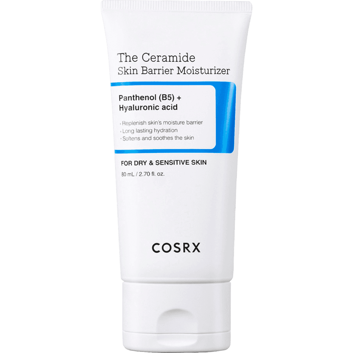 Cosrx crème hydratante Moisturizer The Ceramide Skin Barriere, 80 ml — produit allemand authentique au Maroc