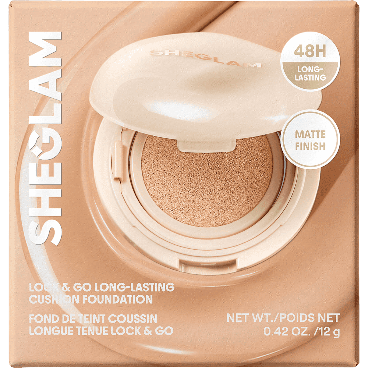 SHEGLAM Foundation Lock & Go Long-Lasting Cushion Fair, 12 g — authentic German product in Morocco