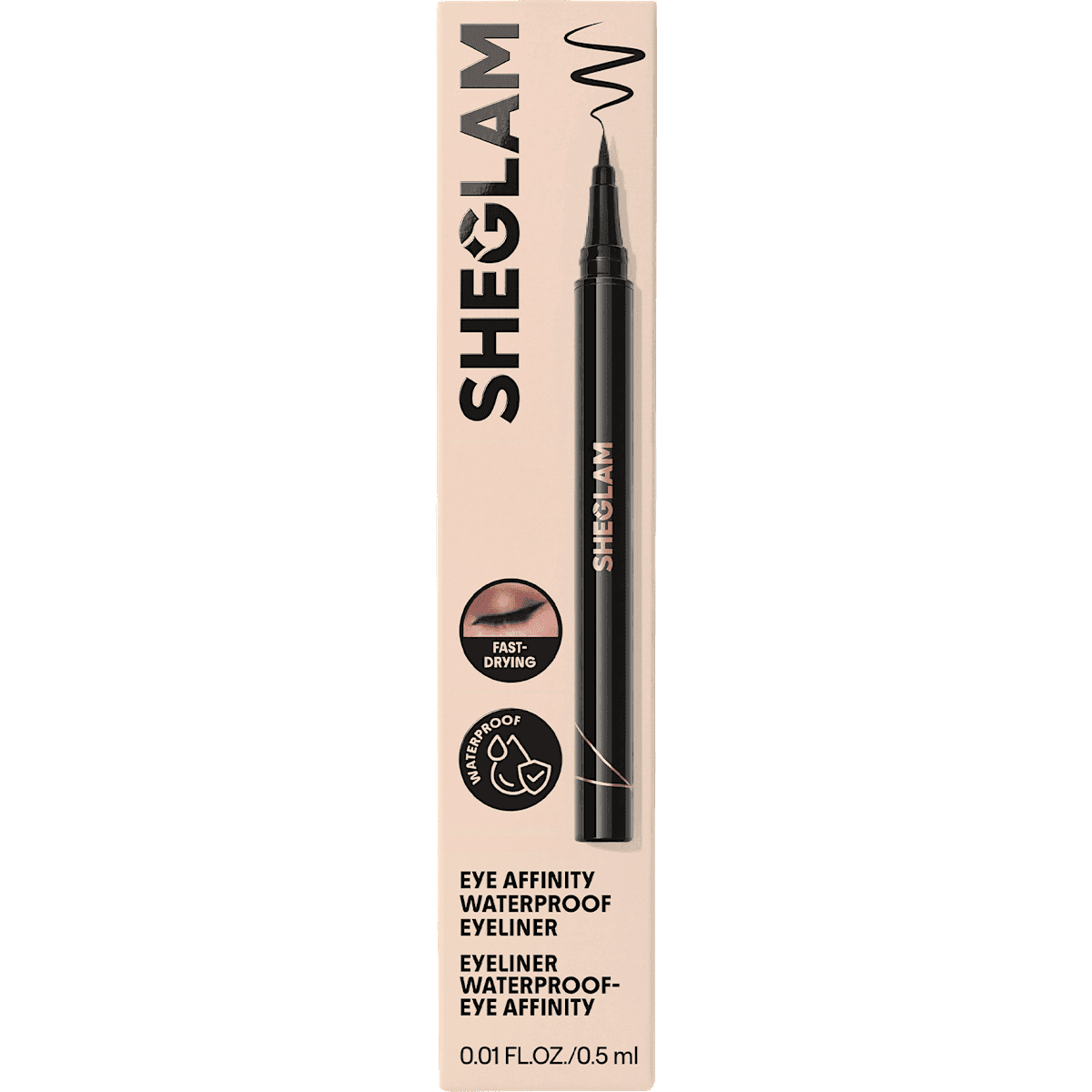 SHEGLAM Eyeliner Eye Affinity Waterproof Now Streaming, 0,5 ml — produit allemand authentique au Maroc