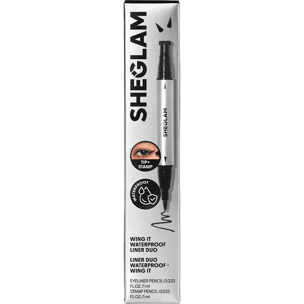 SHEGLAM Eyeliner Duo Wing It Waterproof Black, 2 ml — authentic German product in Morocco