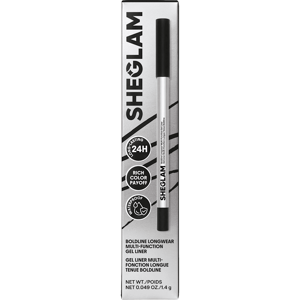 SHEGLAM Eyeliner Boldline Longwear Multi-Function Gel Black, 1,4 g — authentic German product in Morocco