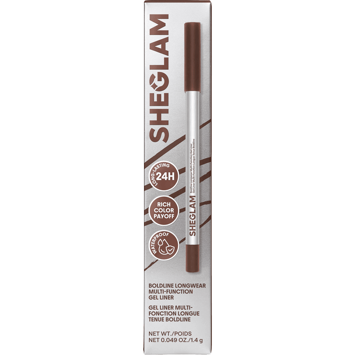 SHEGLAM Eyeliner Longwear Multi-Function Gel Chocolate, 1,4 g — produit allemand authentique au Maroc