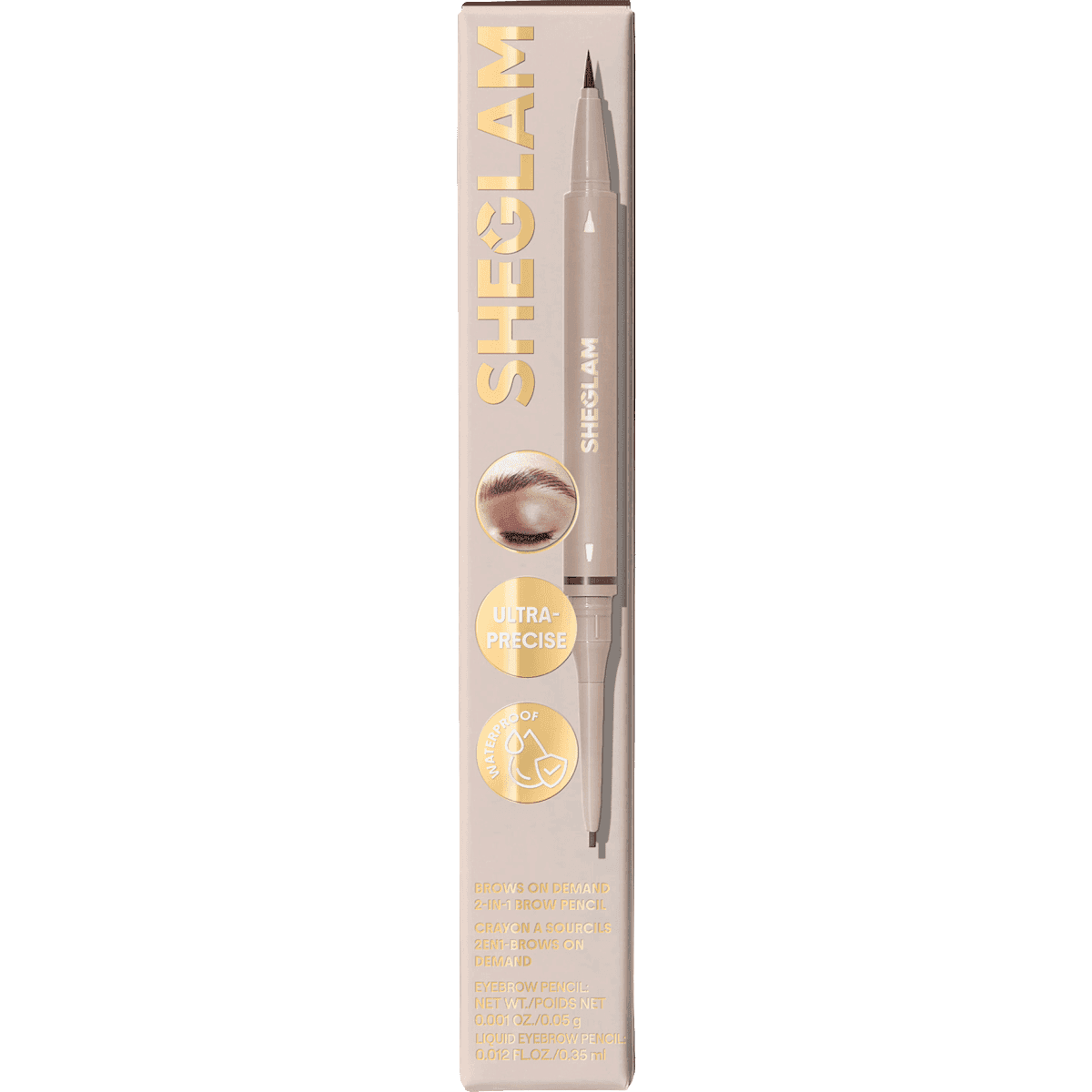 SHEGLAM Crayon à sourcils Brows On Demand 2-in-1 06 Auburn, 0,05 g (SHEGLAM Augenbrauenstift Brows On Demand 2-in-1 06 Auburn, 0,05 g) — منتج ألماني أصلي في المغرب