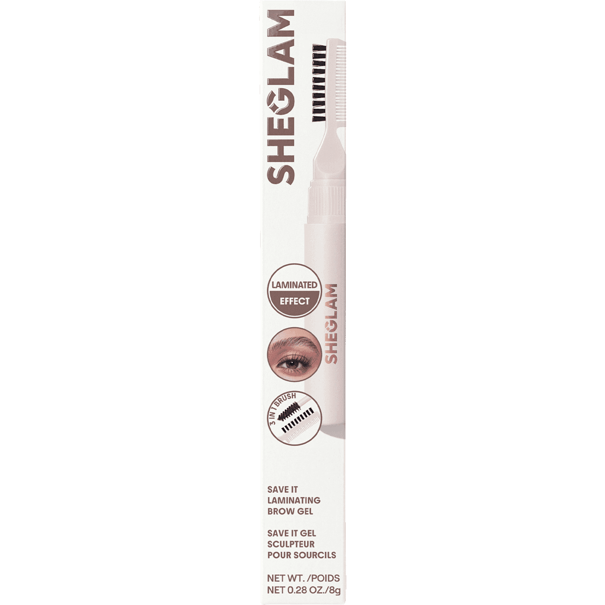 SHEGLAM Gel à sourcils Save It Laminating Clear, 8 g (SHEGLAM Augenbrauengel Save It Laminating Clear, 8 g) — منتج ألماني أصلي في المغرب
