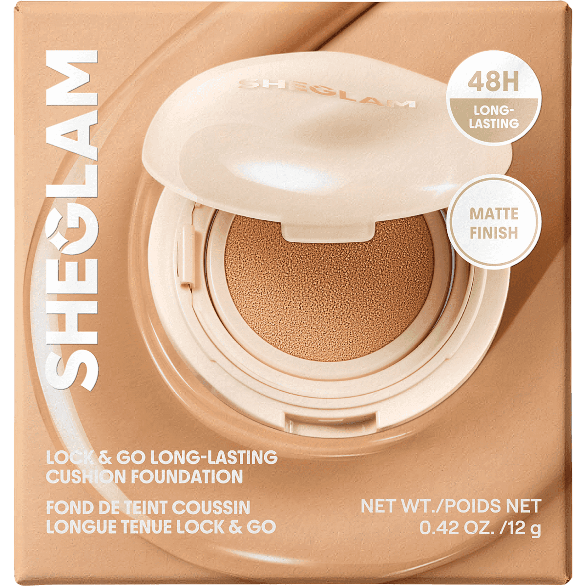 SHEGLAM Foundation Lock & Go Long-Lasting Cushion Nude, 12 g — منتج ألماني أصلي في المغرب