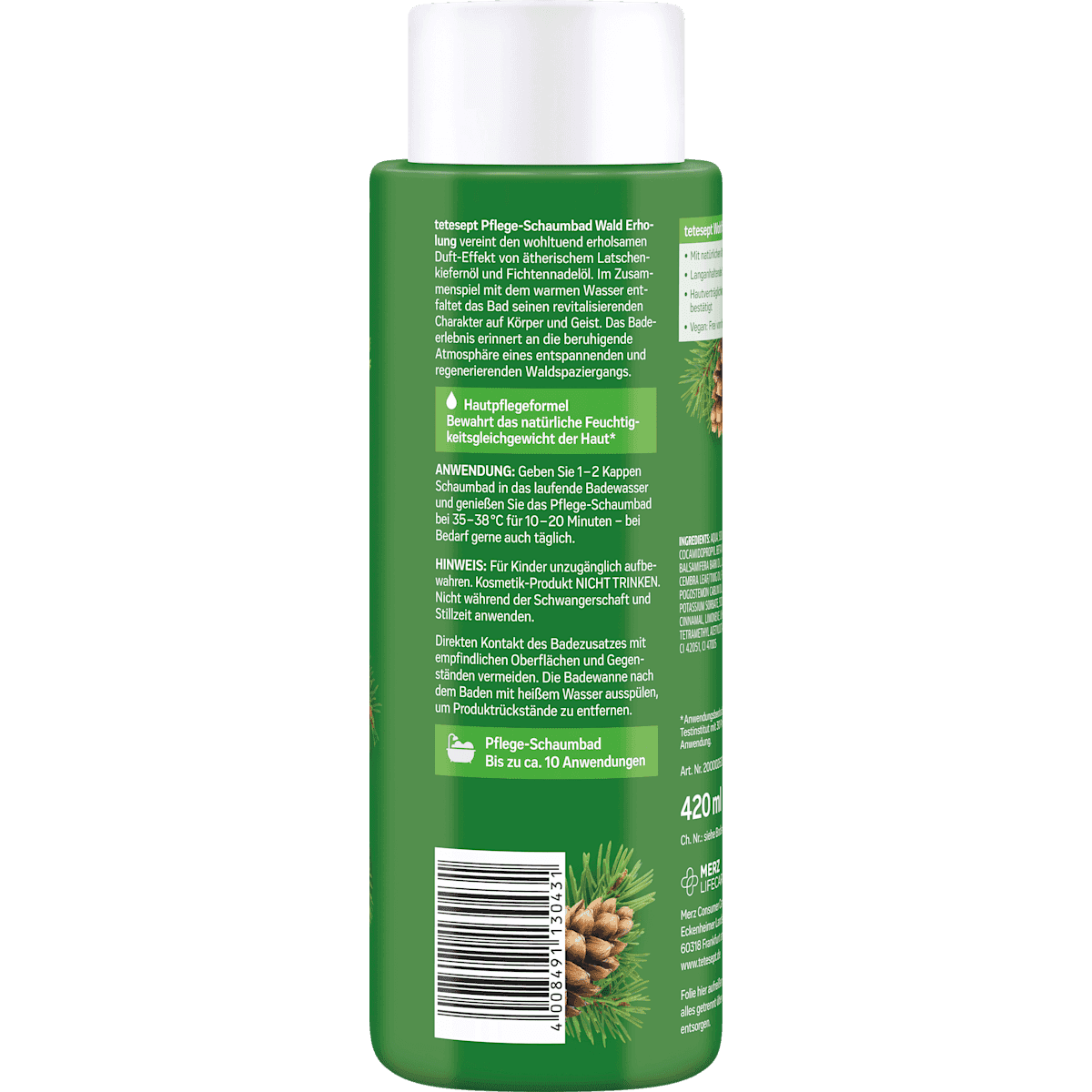 tetesept Bain moussant Wald Erholung, 420 ml (tetesept Schaumbad Wald Erholung, 420 ml) — منتج ألماني أصلي في المغرب