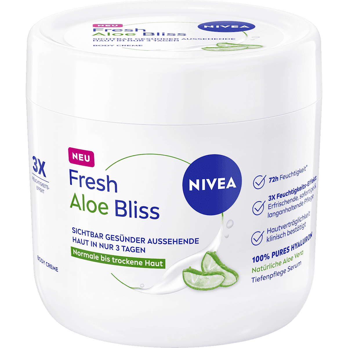 NIVEA Lait corporel Body crème Fresh Aloe Bliss, 400 ml — produit allemand authentique au Maroc