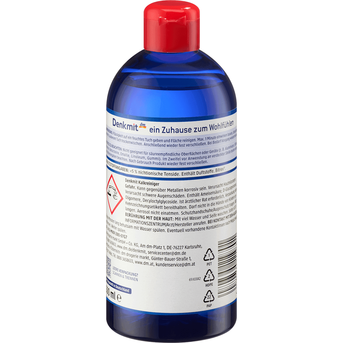 Denkmit Nettoyant anti-calcaire formule puissante, 500 ml (Denkmit Kalkreiniger Power-Formel, 500 ml) — منتج ألماني أصلي في المغرب