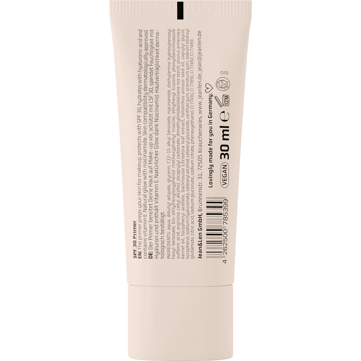 Jean&Len Primer The Signature, LSF 30, 30 ml — authentic German product in Morocco