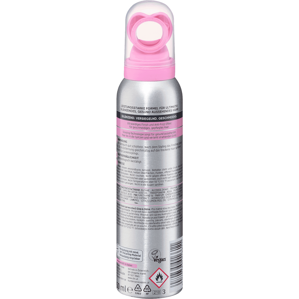 Balea PROFESSIONAL Leave-In Glow&Shine Finishing Spray, 150 ml — produit allemand authentique au Maroc