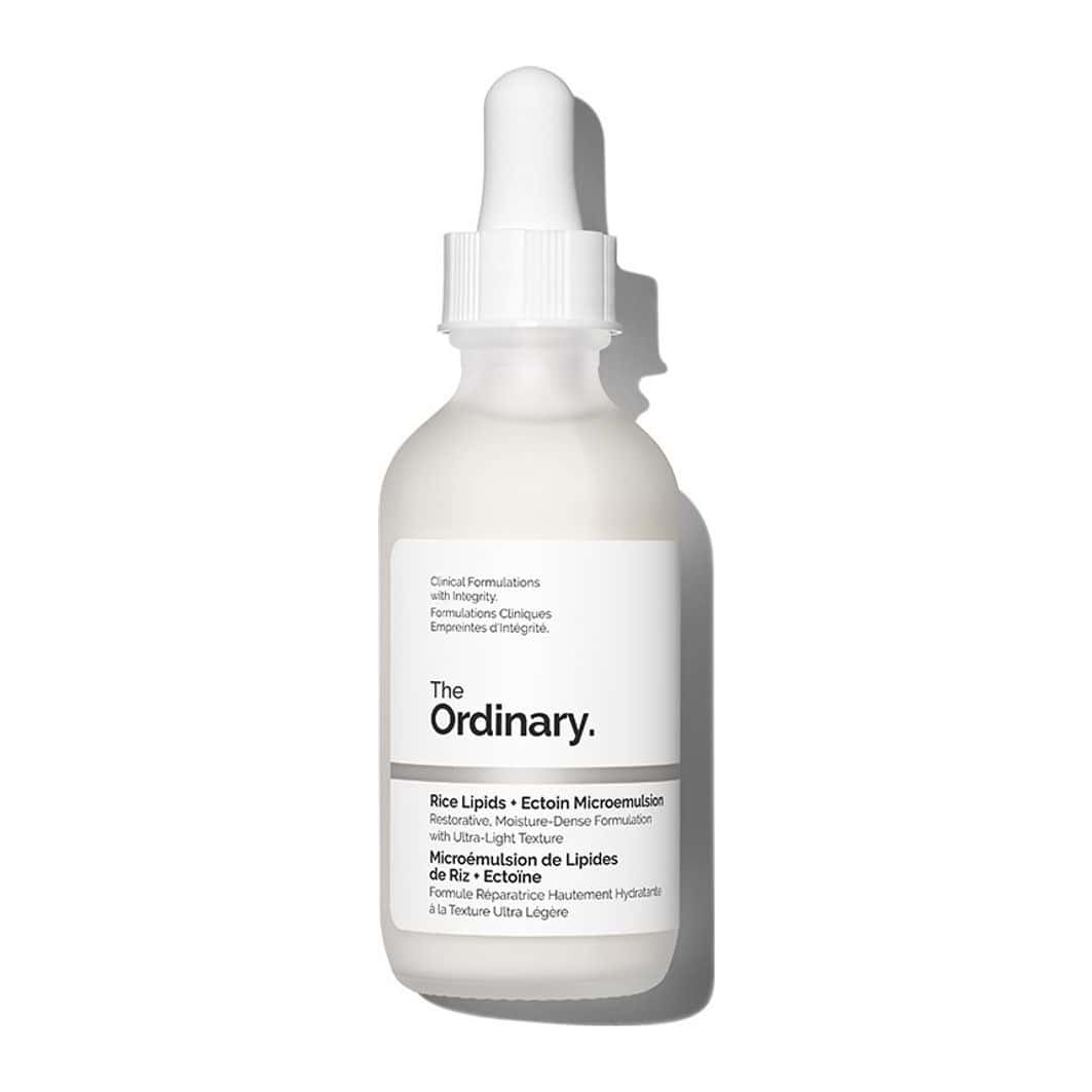 The Ordinary Rice Lipids + Ectoin Microemulsion, 60 ml — produit allemand authentique au Maroc