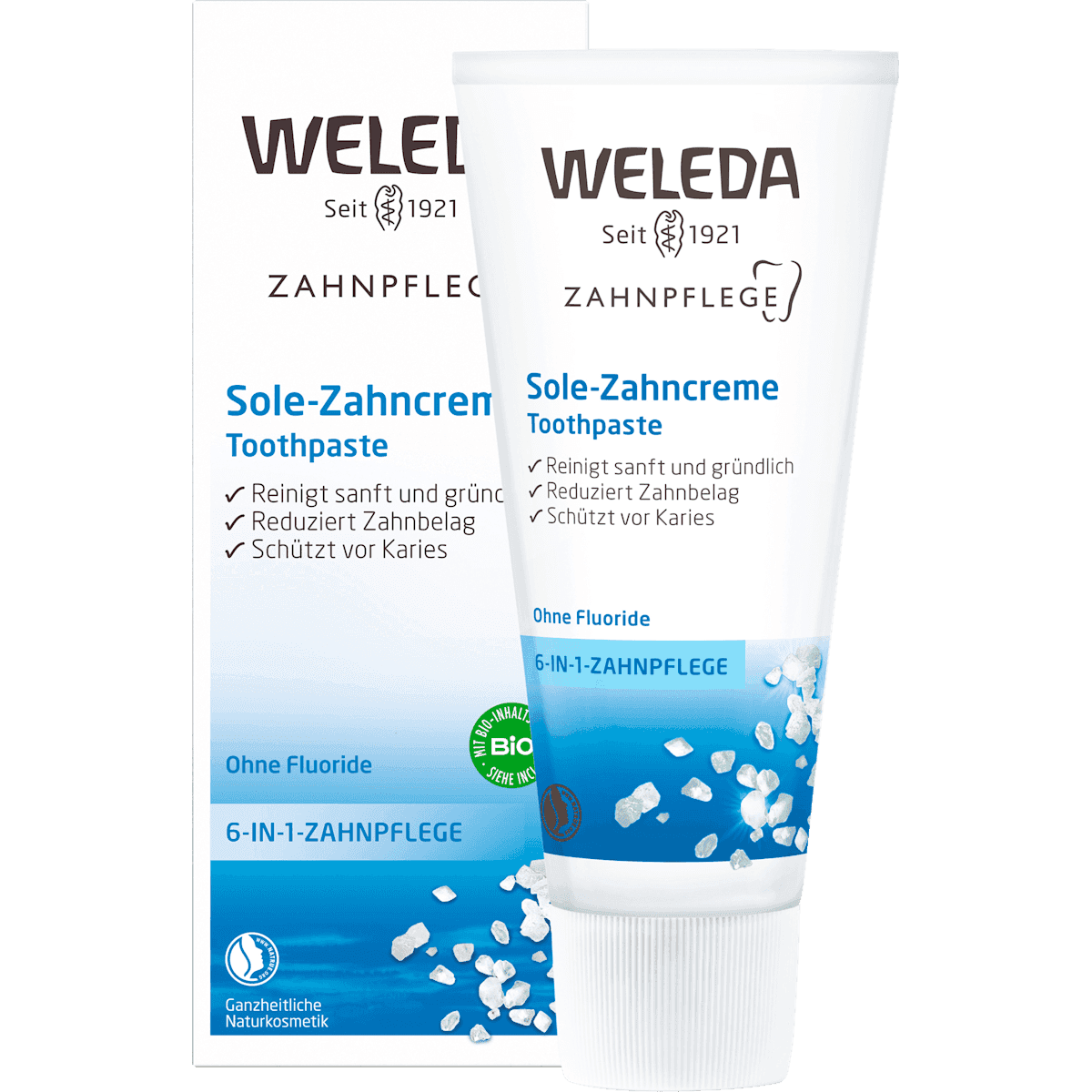 Weleda Dentifrice Sole sans fluor, 75 ml — produit allemand authentique au Maroc
