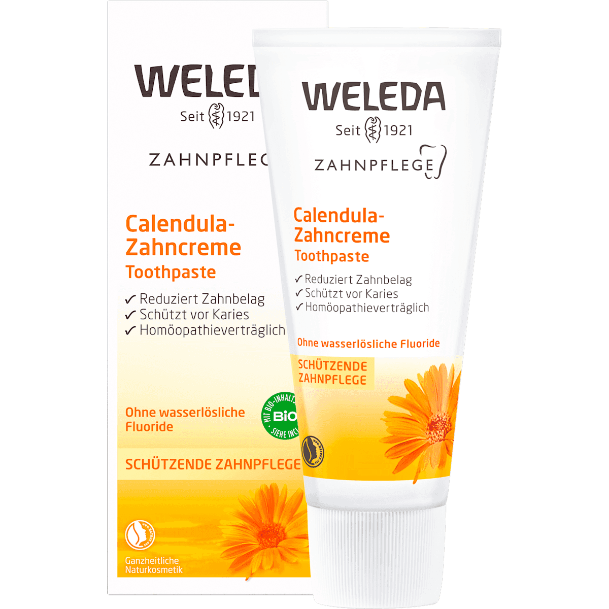 Weleda Dentifrice Calendula sans fluor, 75 ml — منتج ألماني أصلي في المغرب