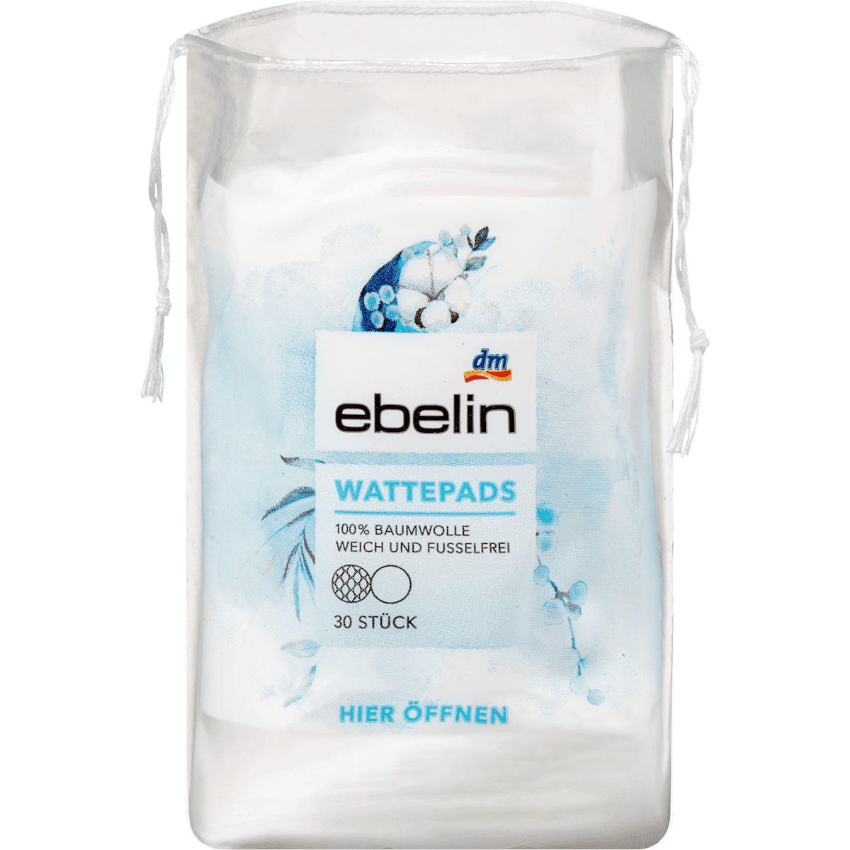 ebelin Tampons cotton 30 pcs — authentic German product in Morocco