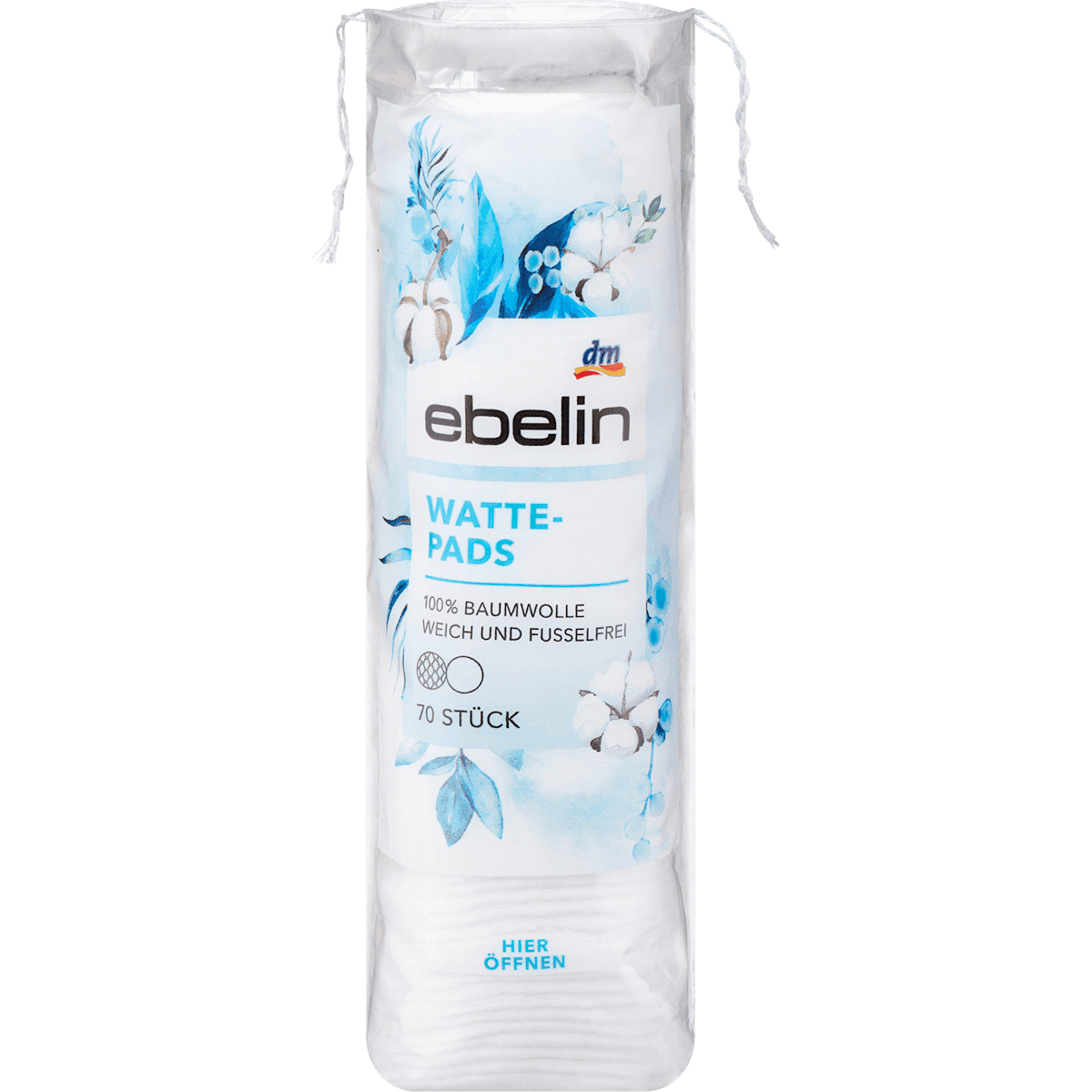ebelin cotton pads, 70 pcs — authentic German product in Morocco