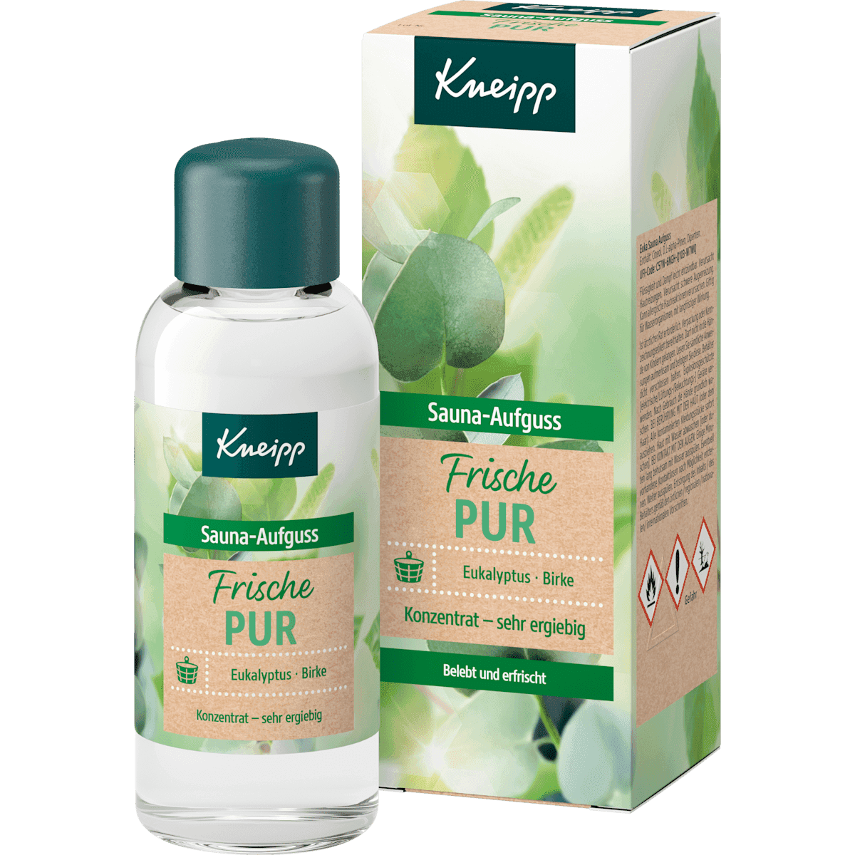 Kneipp Sauna Aufguss eucalyptus bouleau, 100 ml — produit allemand authentique au Maroc