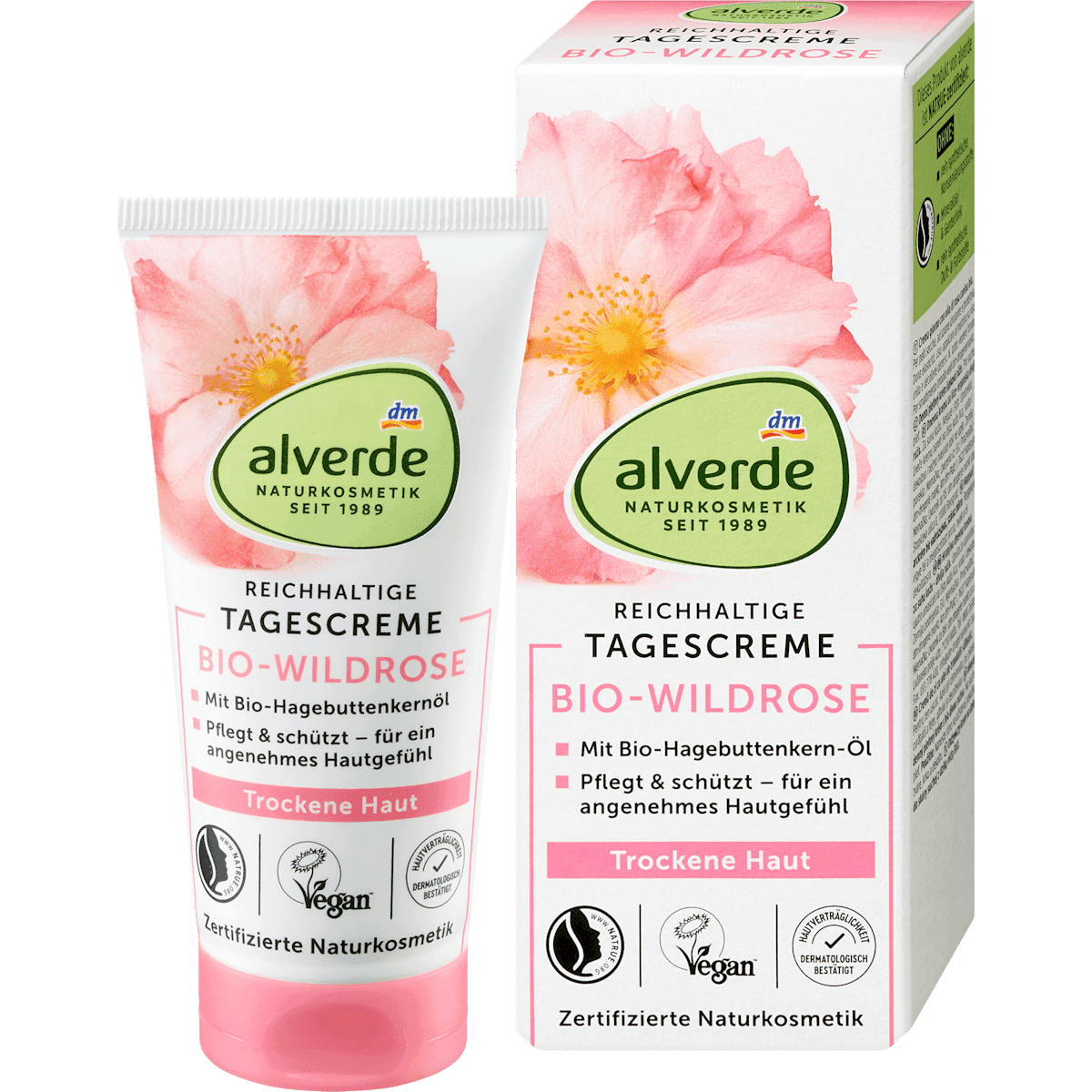 alverde NATURKOSMETIK Crème visage rose sauvage 50 ml — منتج ألماني أصلي في المغرب