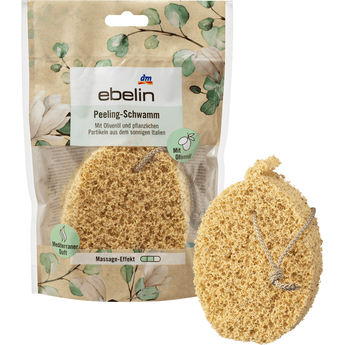 ebelin éponge exfoliante 1 pièce — produit allemand authentique au Maroc