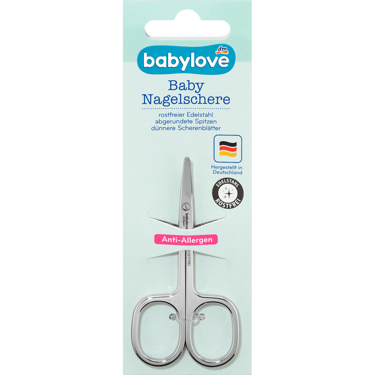babylove Ciseaux à ongles bébé anti-allergène 1 pièce — produit allemand authentique au Maroc