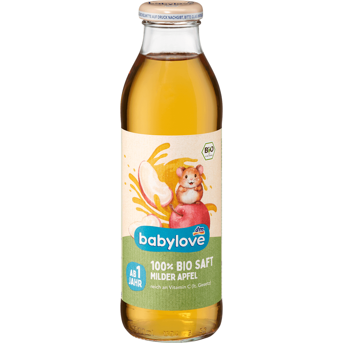 babylove Jus pomme douce dès 1 an, 500 ml — produit allemand authentique au Maroc
