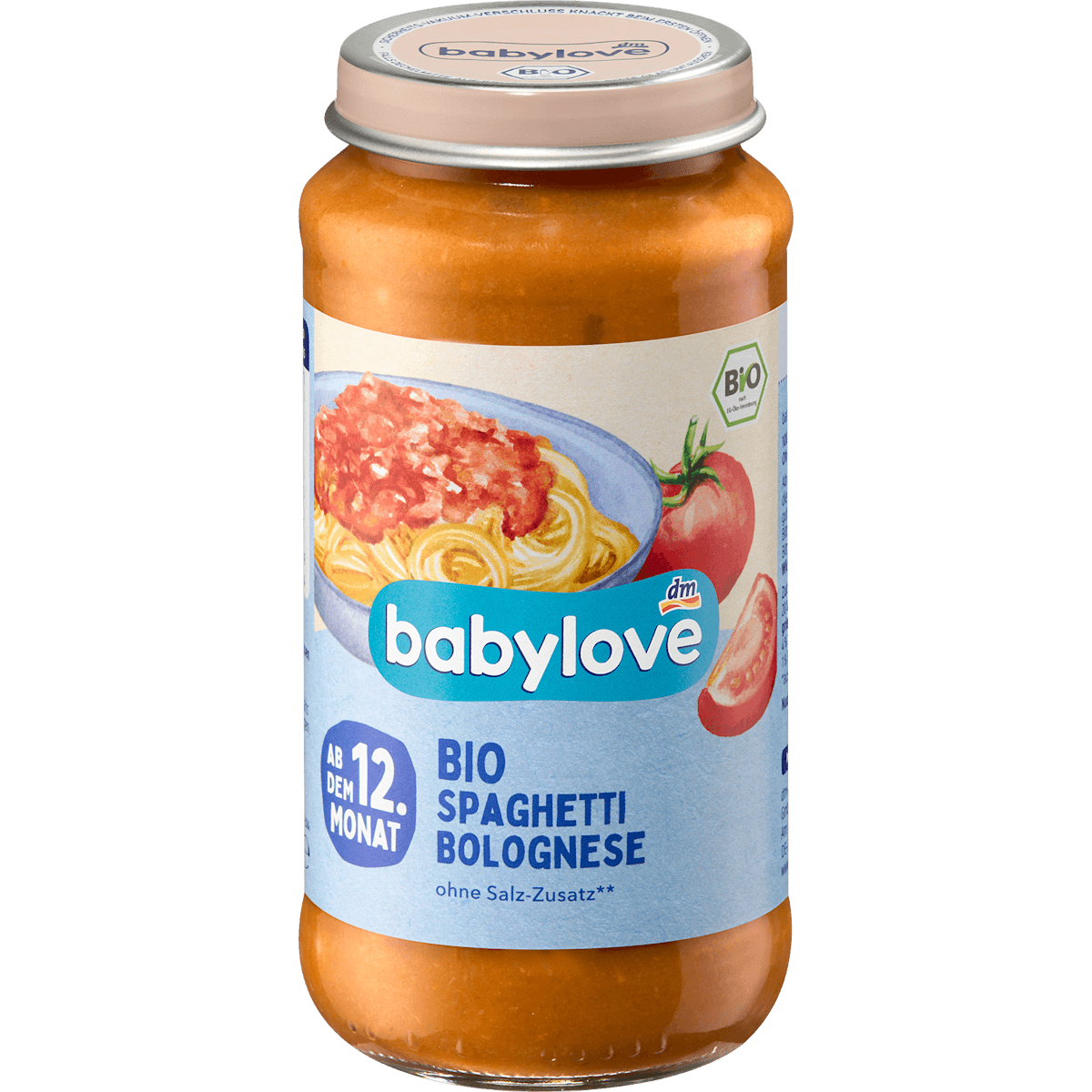 babylove Menu spaghetti bolognaise dès 12 mois, 250 g — produit allemand authentique au Maroc
