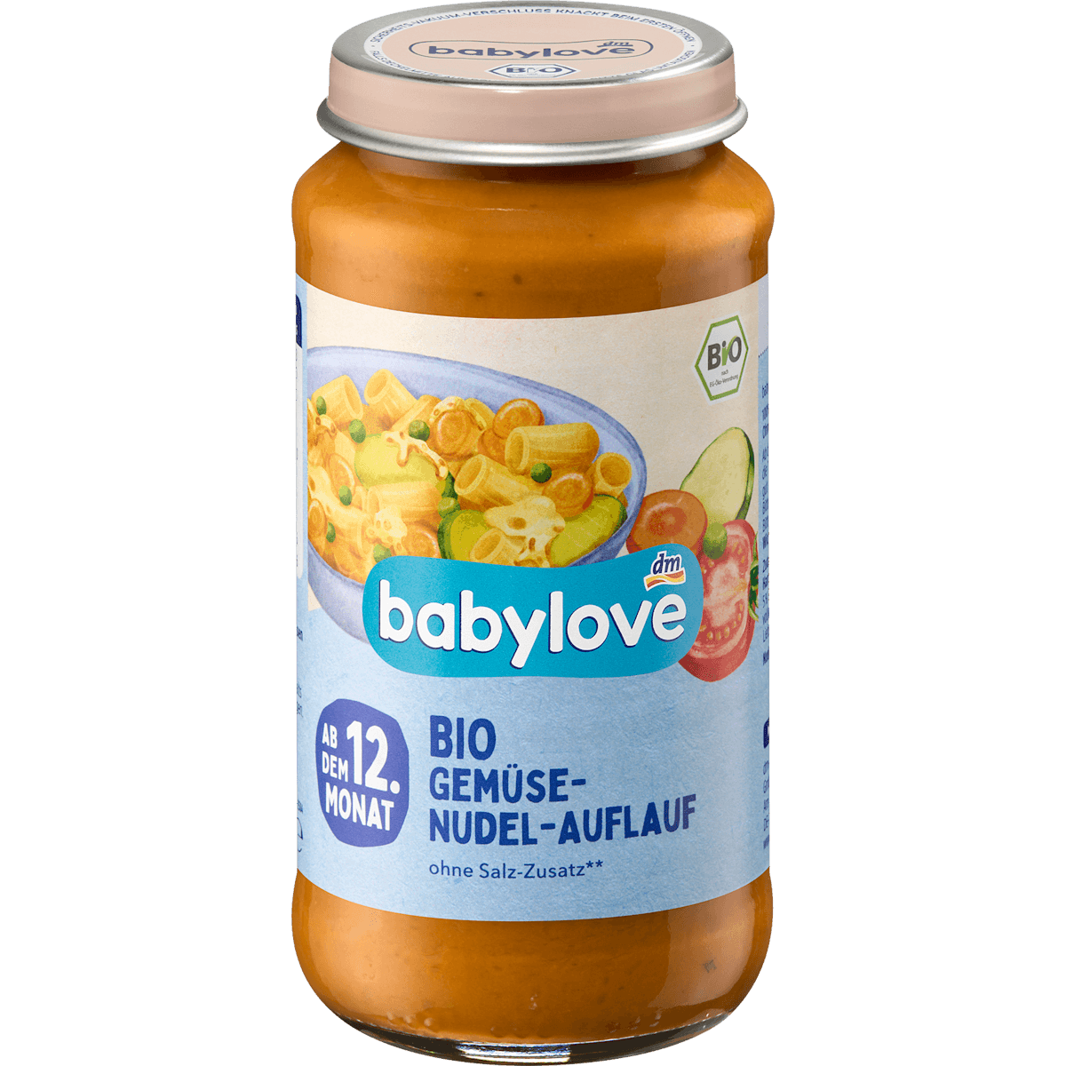 babylove Menu gratin de pâtes aux légumes dès 12 mois, 250 g — produit allemand authentique au Maroc