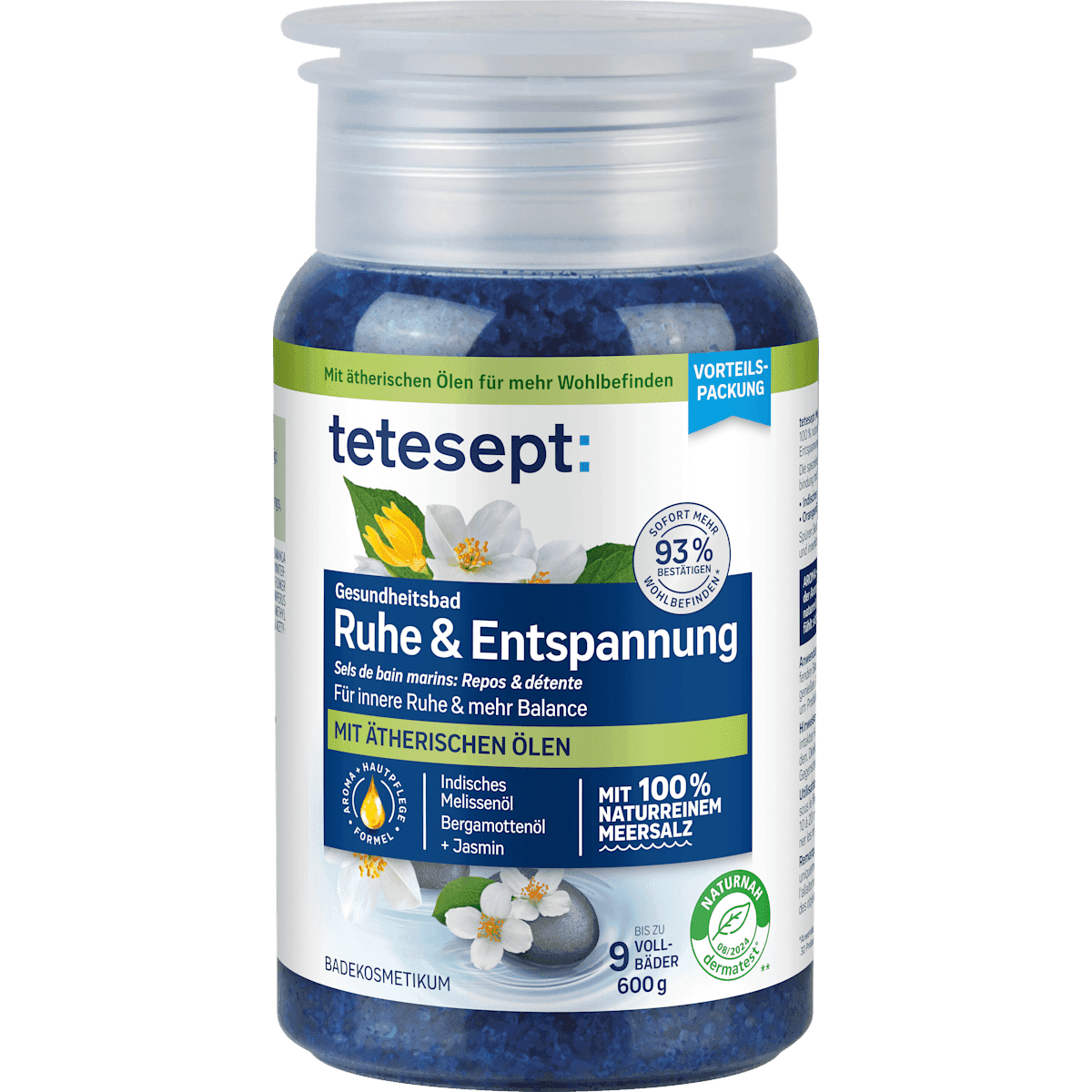 tetesept Sel de bain Ruhe & Détente, 600 g — produit allemand authentique au Maroc
