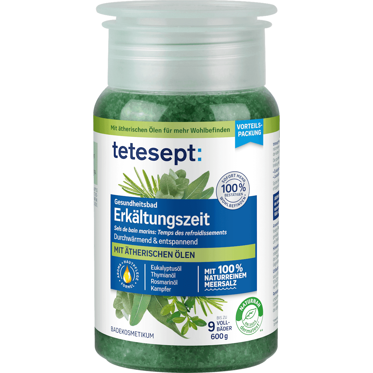 tetesept Sel de bain Meeressalz saison froide, 600 g — produit allemand authentique au Maroc