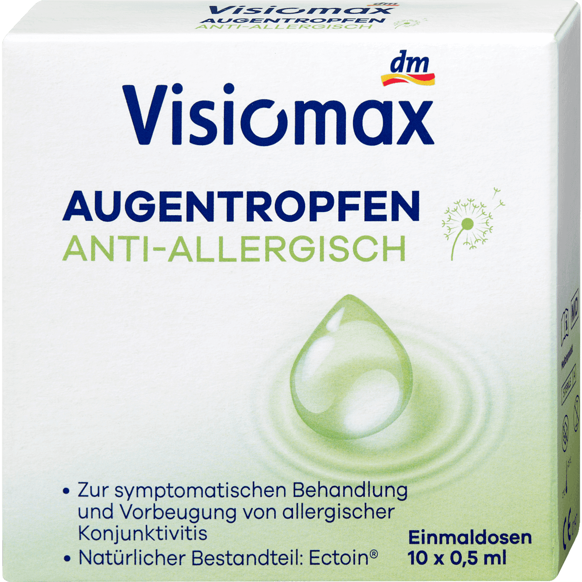 Visiomax Gouttes oculaires anti-allergiques 10 ampoules à 0,5 ml 5 ml — produit allemand authentique au Maroc
