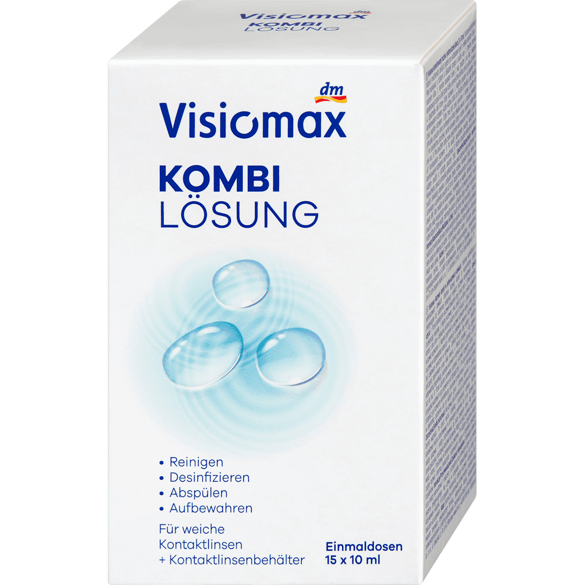 Visiomax solution unidose pour lentilles souples avec étui 15x10 ml — produit allemand authentique au Maroc