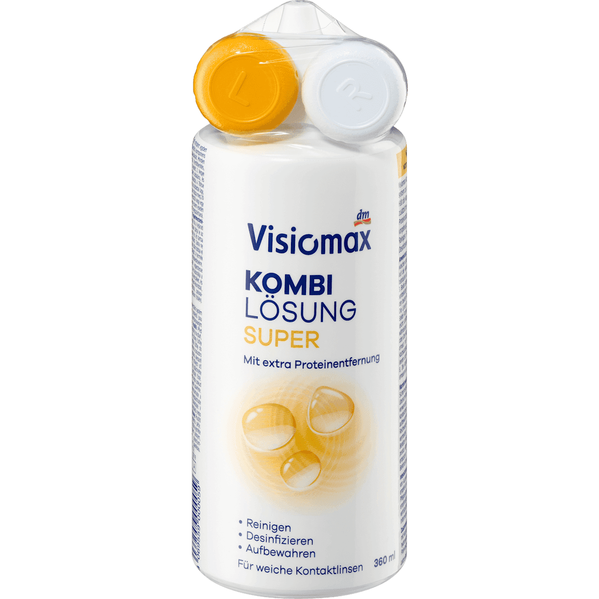 Visiomax Solution lentilles tout-en-un Super avec étui, 360 ml — produit allemand authentique au Maroc