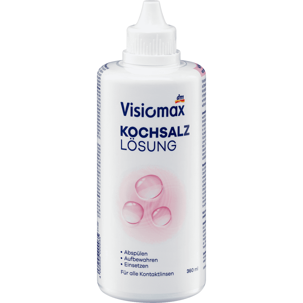 Visiomax Solution saline pour lentilles, 360 ml — produit allemand authentique au Maroc