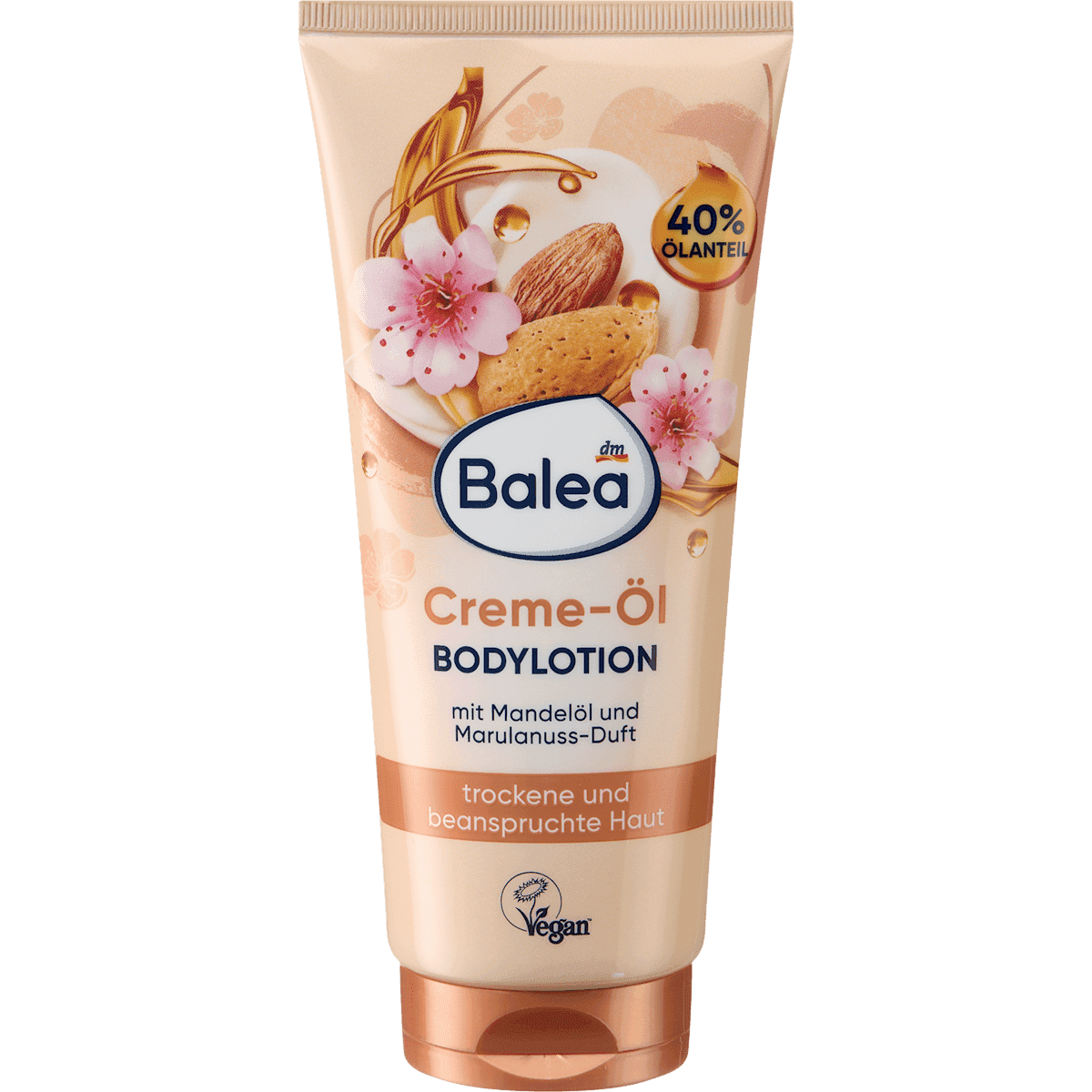Balea Lait corporel crème-huile à l'huile d'amande, 200 ml — produit allemand authentique au Maroc